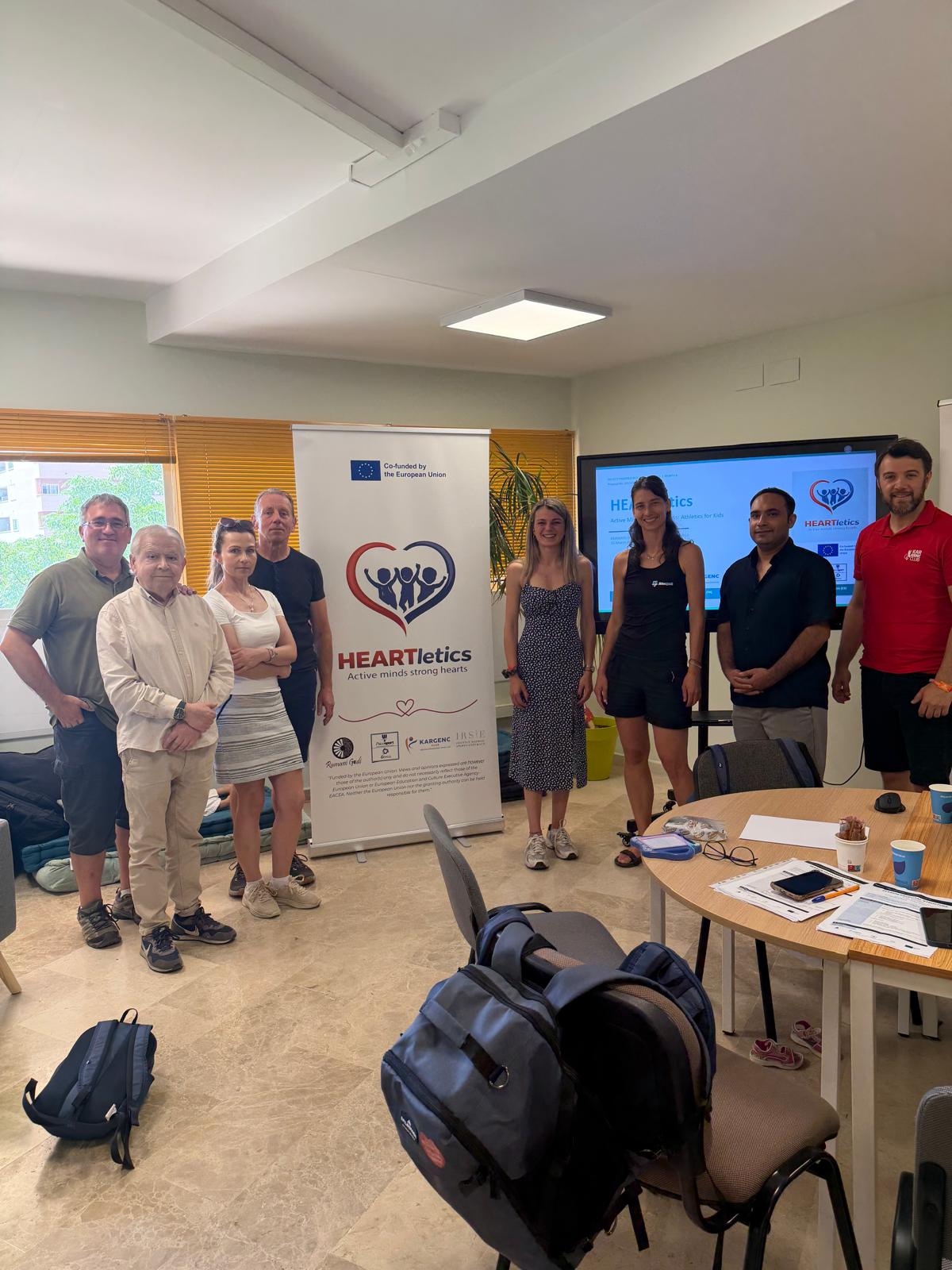 Working session of the 2nd HEARTletics Transnational Meeting in Vila-seca